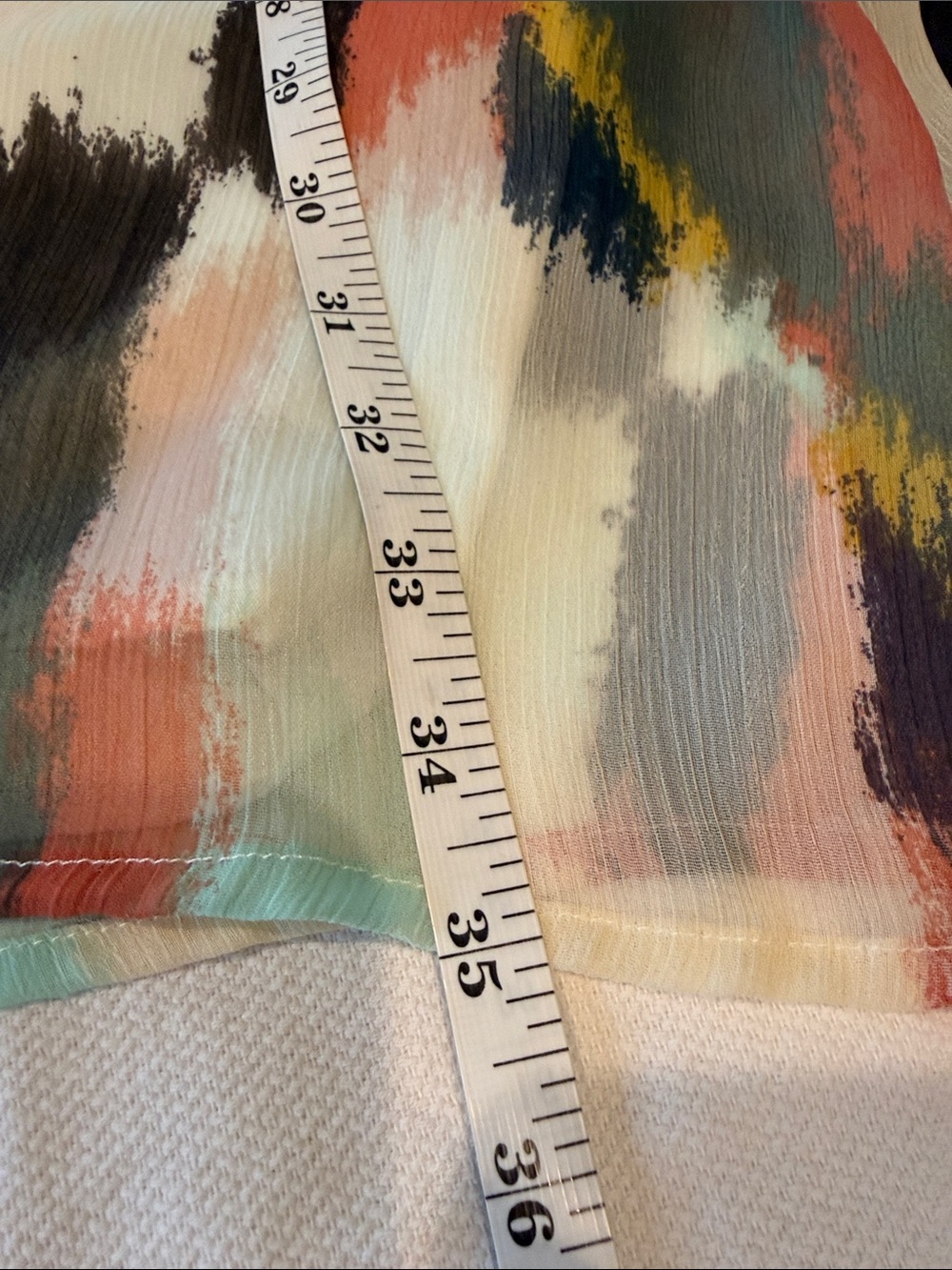 Anthropologie HD in Paris Beaded Brushstroke Chiffon Swing Shift Dress Size 6 - Picture 12 of 13